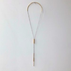 Jenny Bird Gold/silver adjustable necklace.